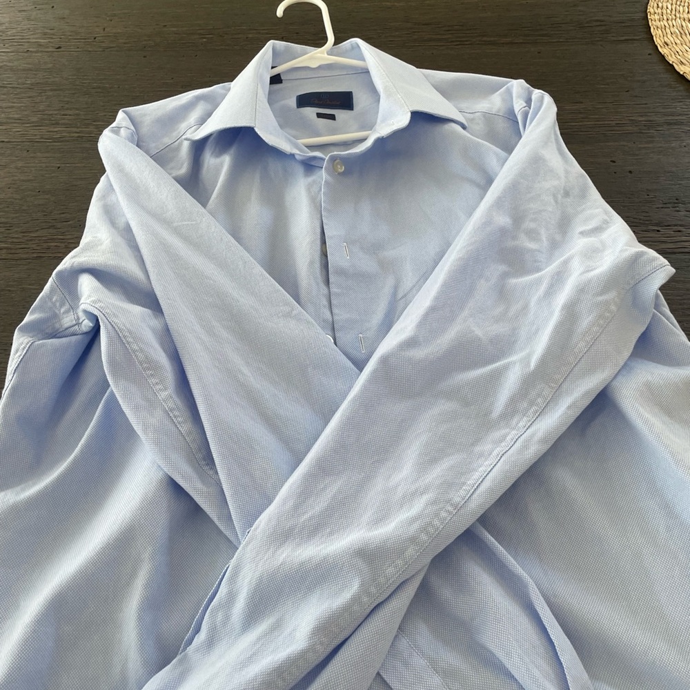 David Donahue Sky Blue Dress Shirt